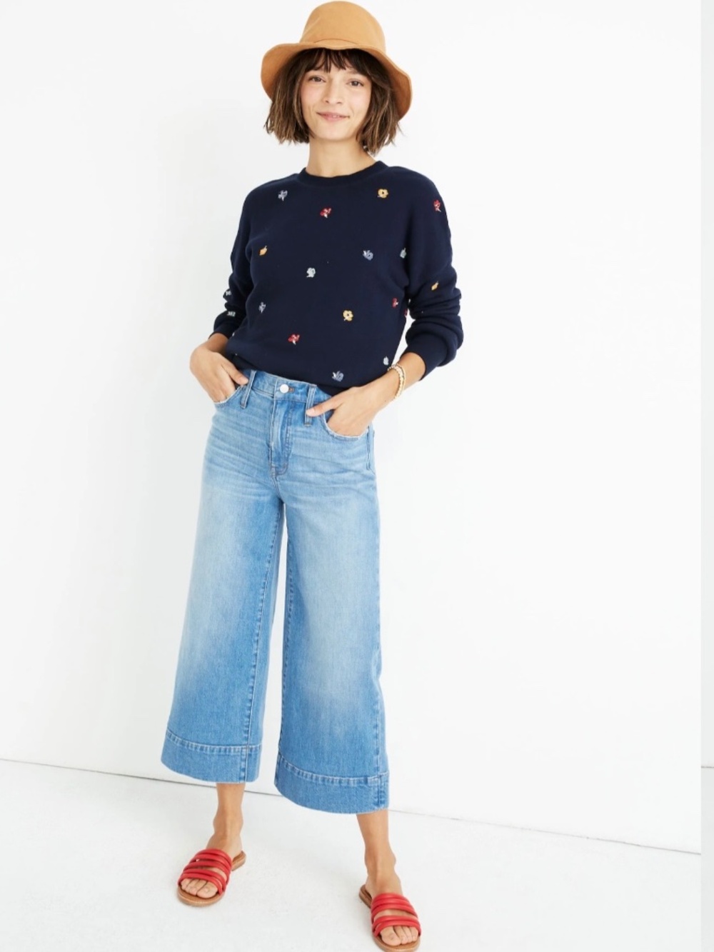 Madewell Wide-Leg Crop Jeans